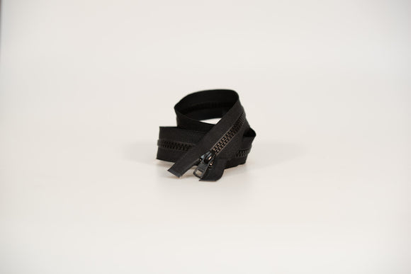 Vislon Molded Plastic Jacket Zipper #5- Black