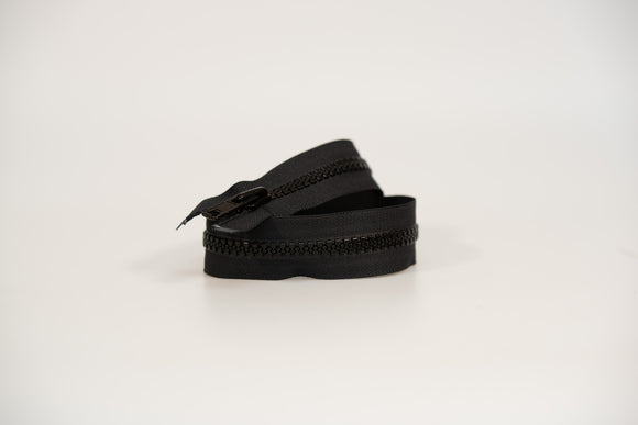 Vislon Molded Plastic Jacket Zipper #10-Black 24