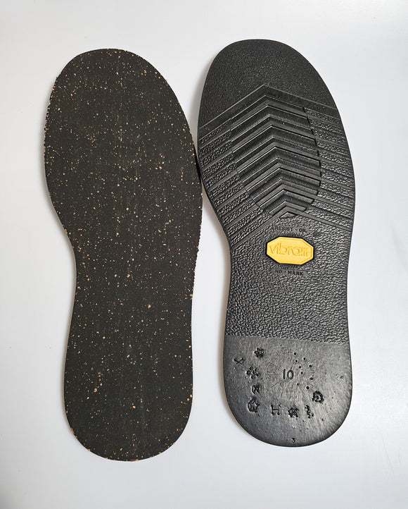 Vibram #700 Fullsoles Black/Cork