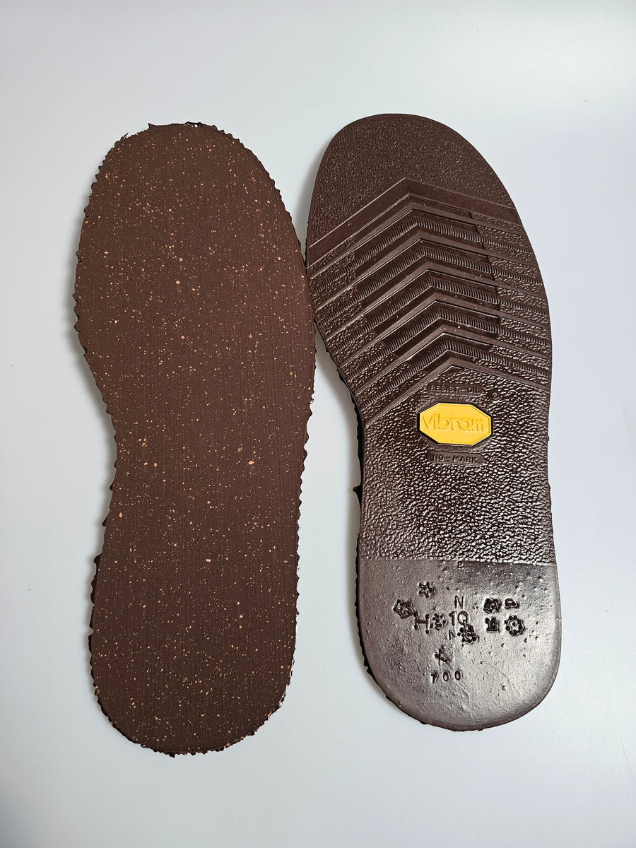 Vibram #700 Fullsoles Cork Brown – J.H. Cook & Sons, LLC.