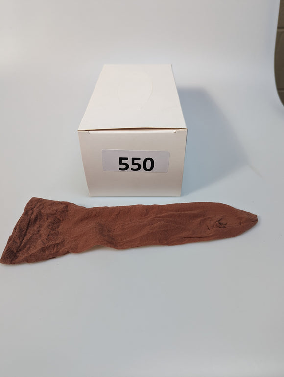 #550 Try On Foot Socks  (72 only)(White Box)